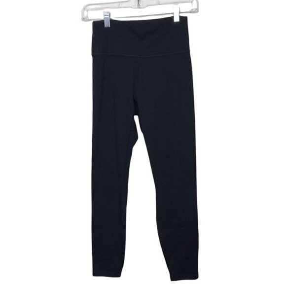 Balance Collection Black Cropped Leggings Small - Picture 1 of 11